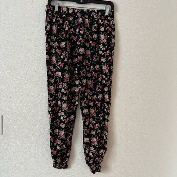 Forever 21 Women Floral Casual Pants sz S - Picture 1 of 6